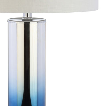 Edward 27" Glass/Crystal LED Table Lamp - JONATHAN Y